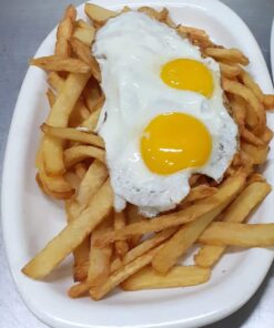 PAPAS FRITAS A CABALLO