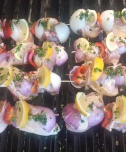 Brochette de pollo 2 unidades.