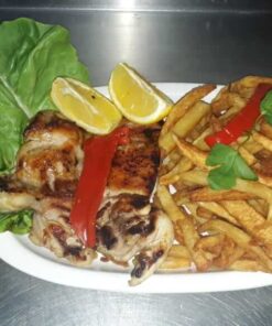 POLLO DESHUESADO ¼ CON GUARNICIÓN