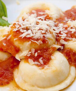 Sorrentinos de jamón y queso con salsa a elección