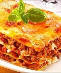 Lasagna con salsa a elección